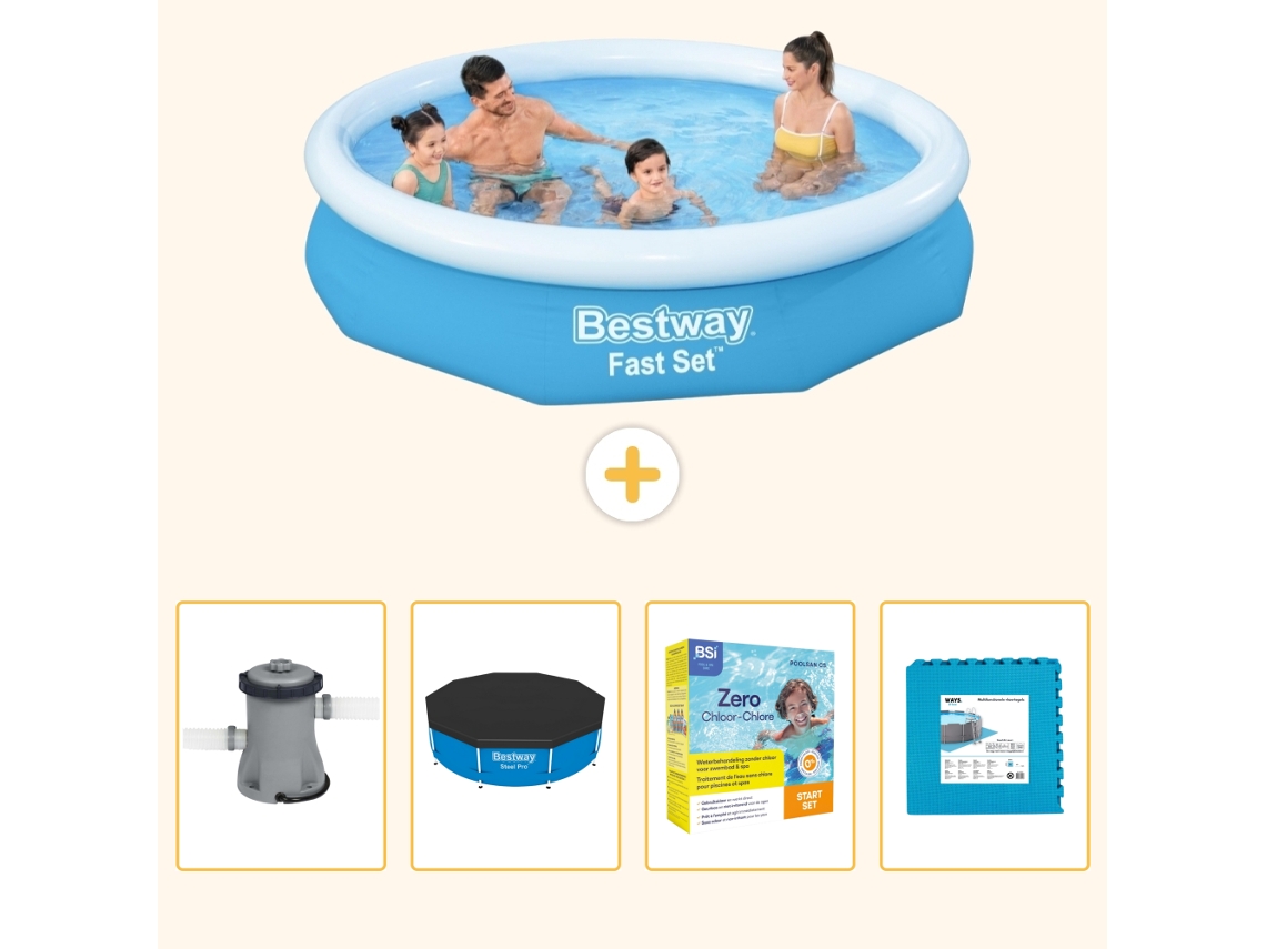 Bestway Piscina Bestway Fast Set Redonda - 305x66 Cm - 5-peças S276