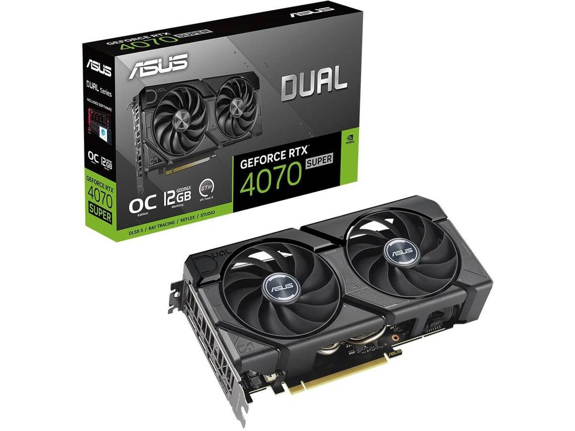 Placa Gráfica ASUS GeForce Dual RTX4070 Super Evo OC Edition (12 GB)