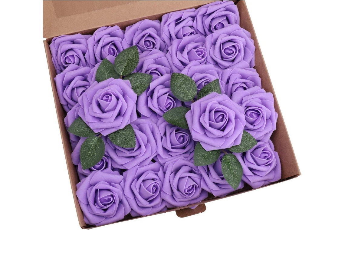 Flores Artificiais, Elegantes Buquês de Casamento Diy em Espuma de Látex para Decoração de Mesas, Cor Bege AQUAFORGE