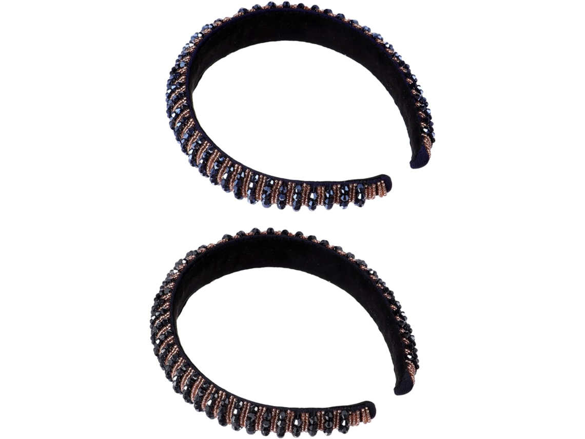 Conjunto De 2 Tiaras Com Strass - Acessório De Cabelo Elegante E Brilhante Para Aniversários E Casamentos.