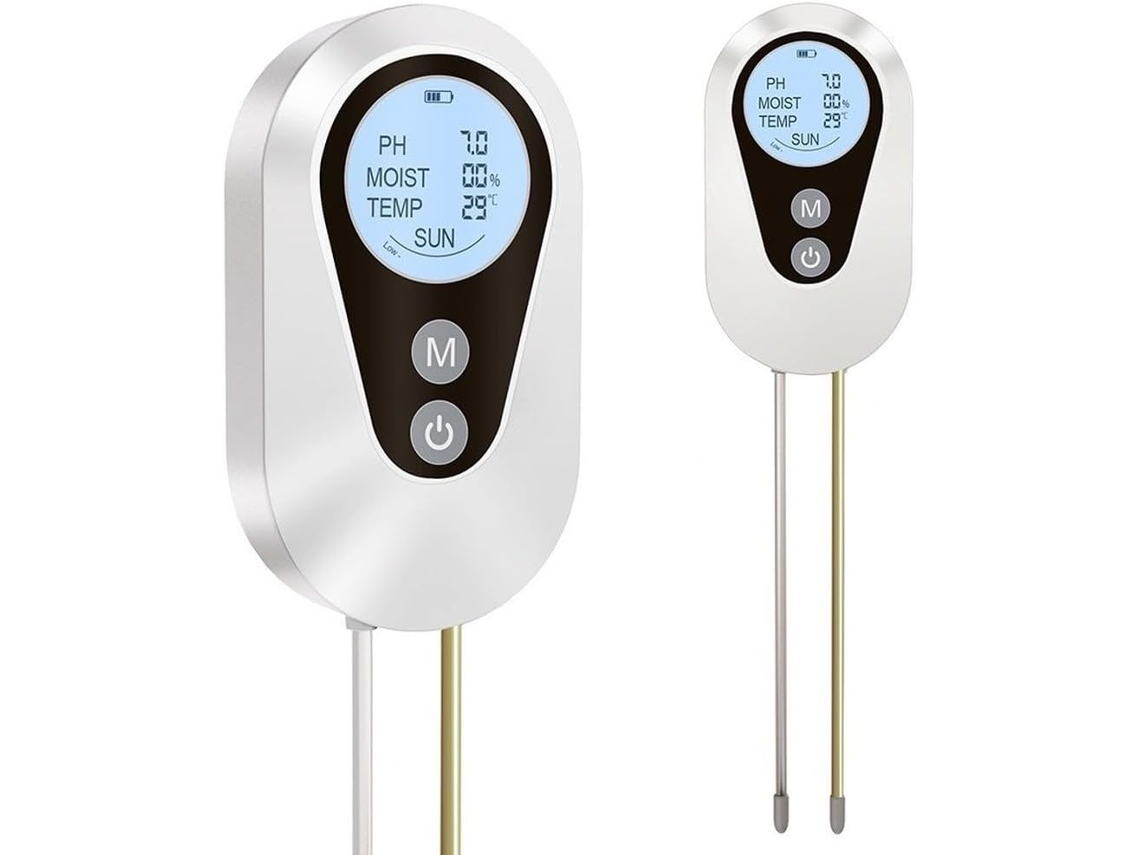 Analisador Digital De Solo Para Jardim Com Medição E Análise Simultâneas Ph, Umidade, Temperatura Intensidade
