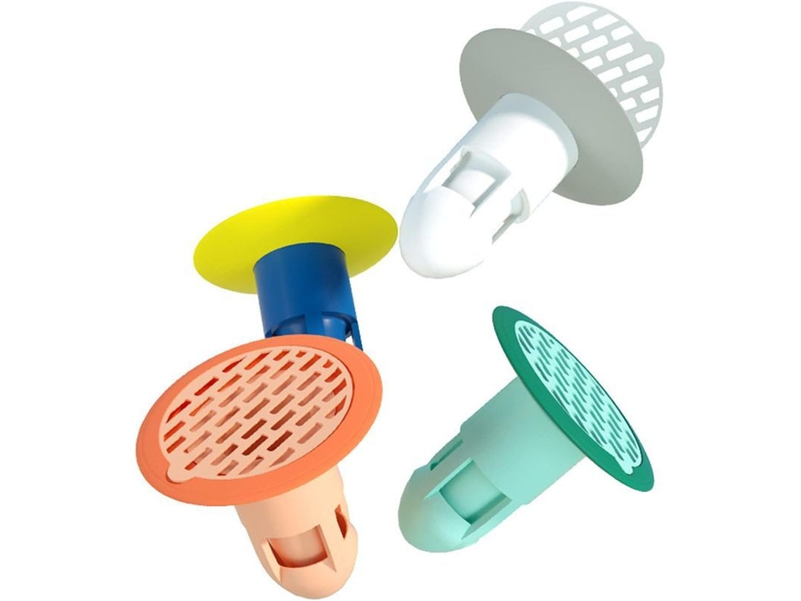 Manguito De Silicone Para Drenagem, Válvula De Drenagem Unidirecional, Filtro De Cabelo Para Vasco (4p)