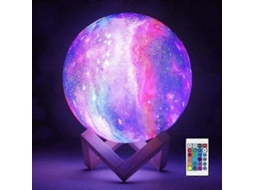 Luminária Noturna Infantil Moderna Em Formato De Lua Galáctica Com 16 Leds PENGDSJE