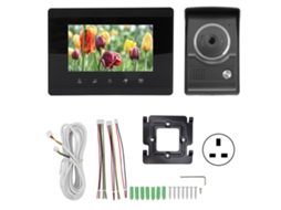 Câmera de vídeo HD externa 100-240 V com tela LCD e interfone para segurança residencial