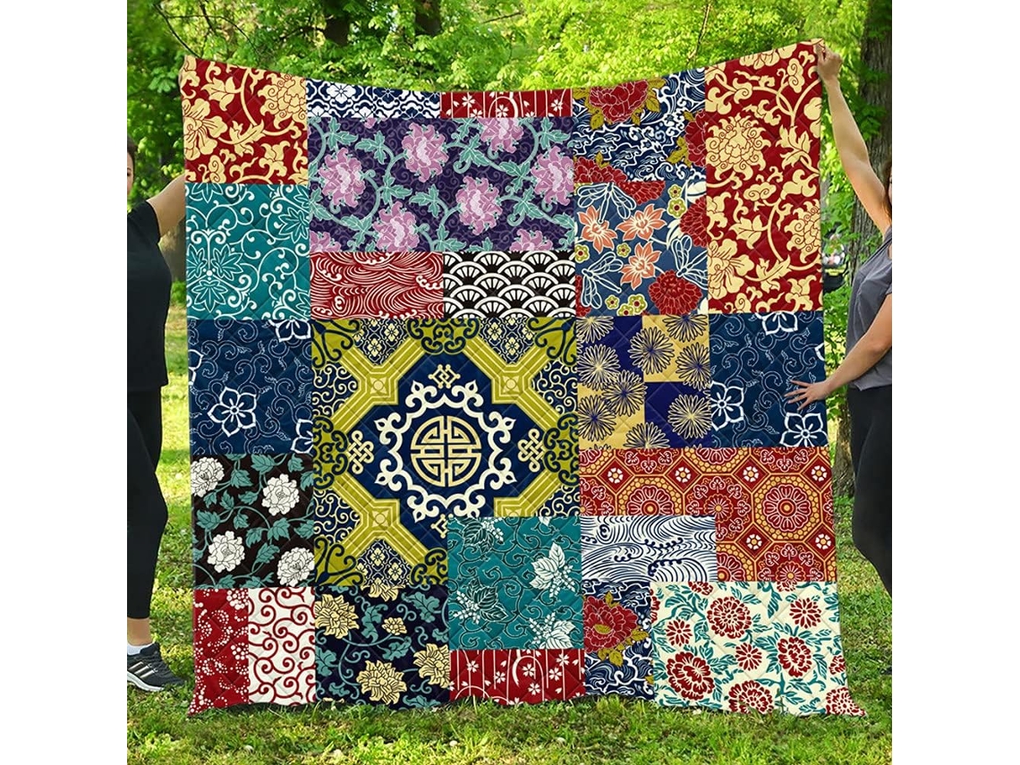 Colcha Acolchoada Fansu Capa de Cama Cobertor para Ar Condicionado Edredom Conjunto Estampada Sofá com Criança