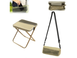 Cadeira de Camping Dobrável com Porta Copos e Bolsos Laterais Branca AQUAFORGE