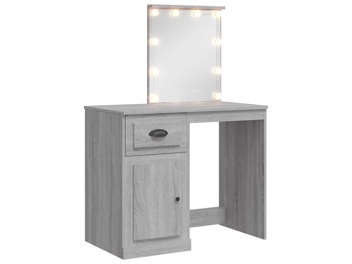 Toucador com Luzes Led 90x42x132,5 Cm Cinzento Sonoma MAISON EXCLUSIVE