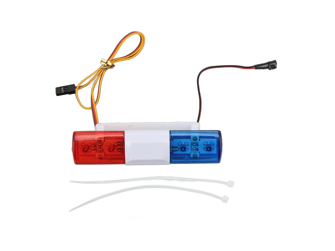 Mali luz de Alarme para Carro Rc com Modos Múltiplos Led Vermelho Azul Simulação Alta para 1/8 1/10
