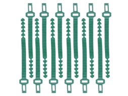 2026-12 Unidades De Ataduras Para Plantas Verdes 24cm, Hechas De Goma Suave Y Resistente Pe, Reutilizables