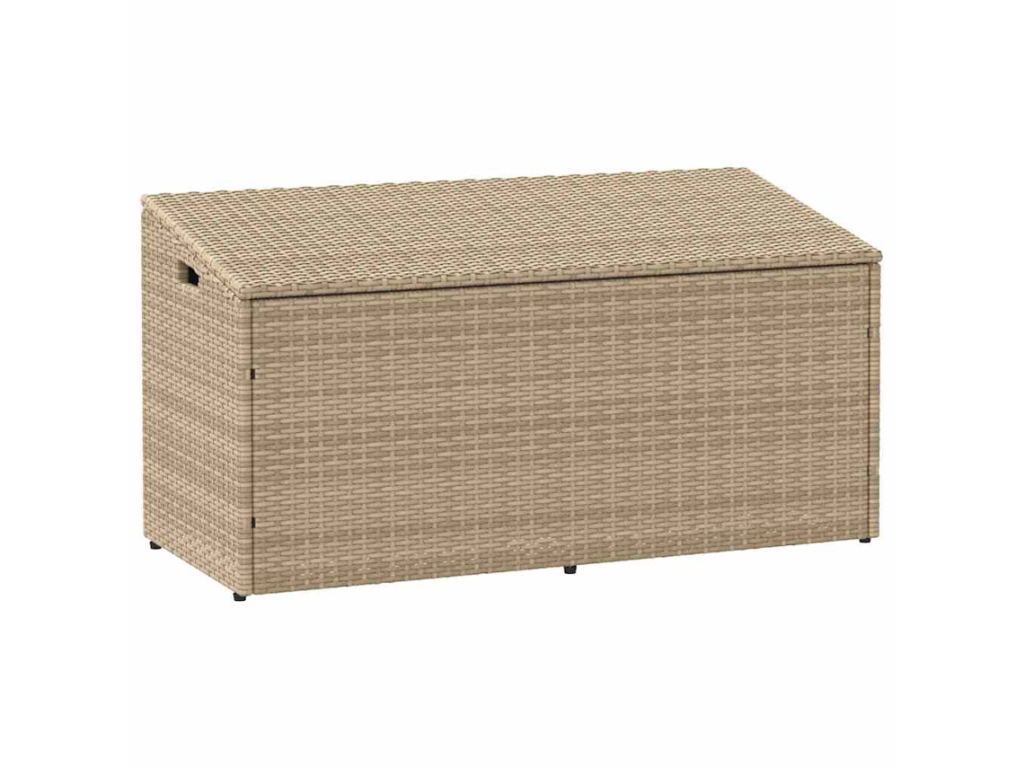 Garden Storage Box, Garden Storage Boxes Vidaxl Bege Rattan / Vime (110 X 50 X 58 Cm)