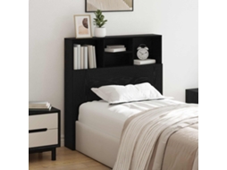 Vidaxl Cabeceira Com Armário Carvalho Preto 100 X 19 X 103,5 Cm