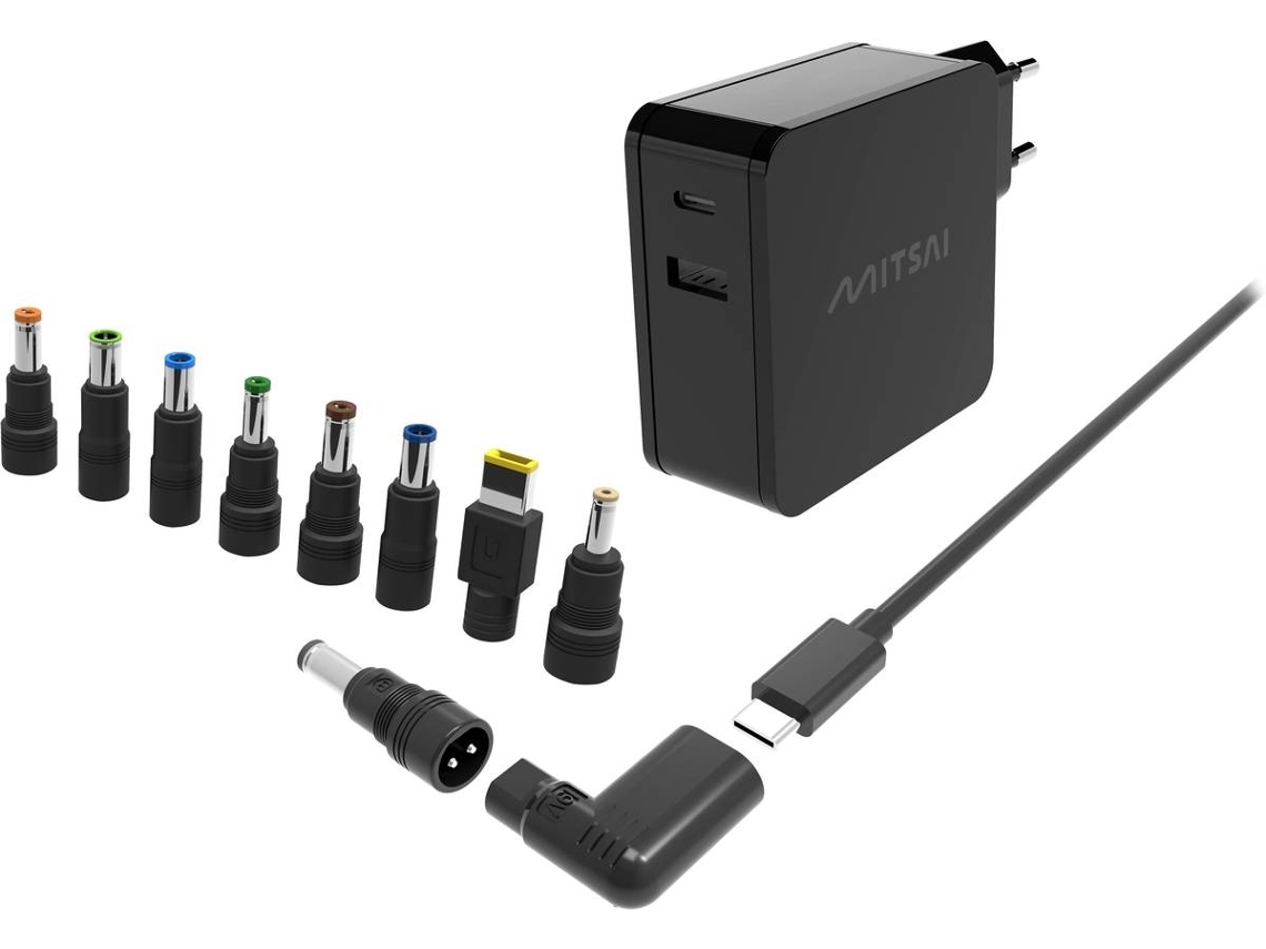 Carregador MITSAI MPA4219 (Outlet Caixa Aberta - PC - Universal - 2 USB - 8 pontas - 45W)