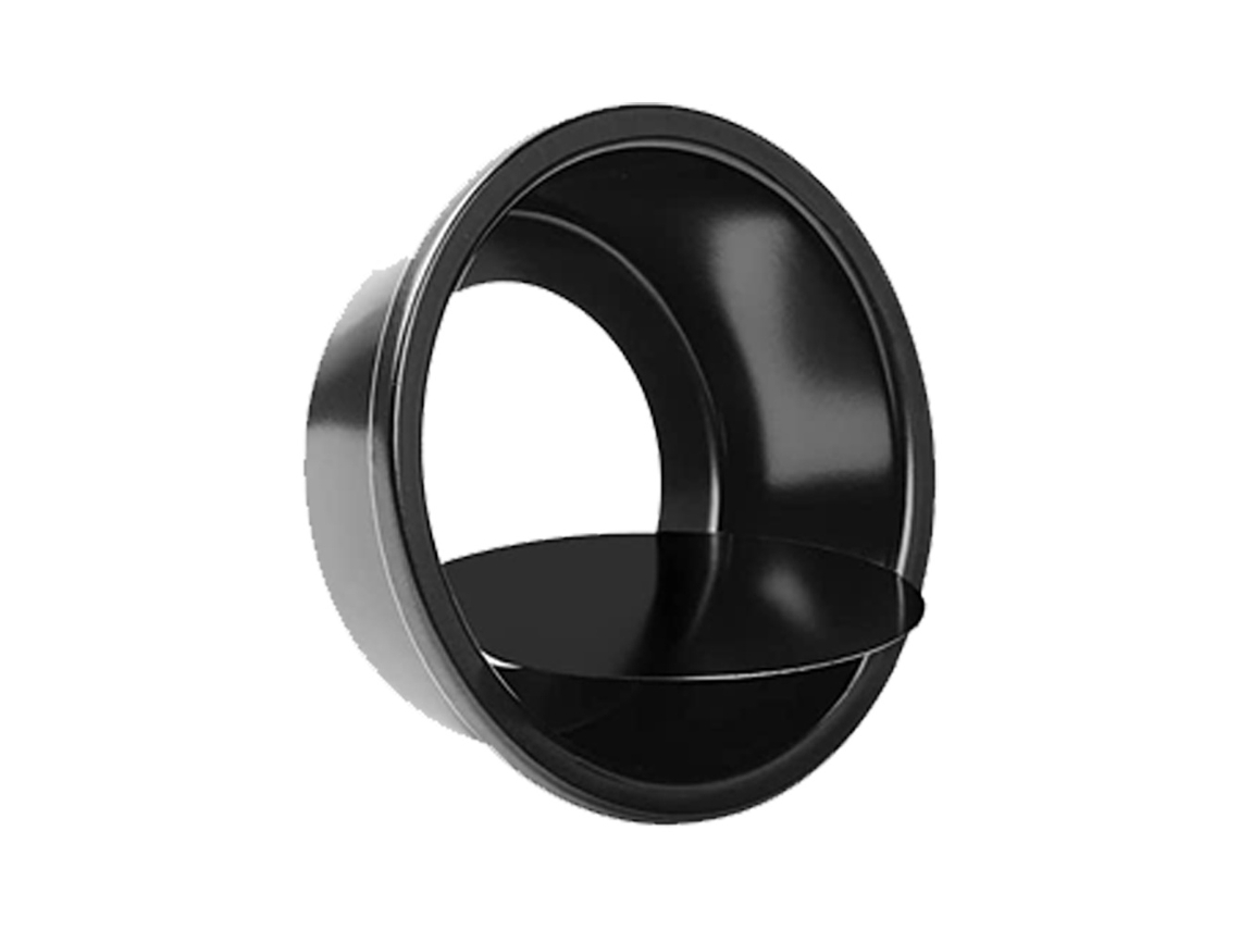 Elysve Molde De Fundo Vivo Redondo Para Bolo Preto Espessado 4 Polegadas Molde De Fundo Vivo