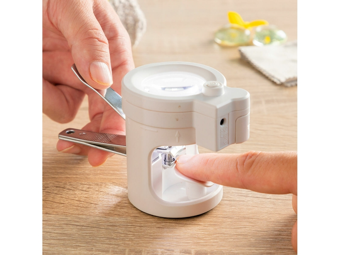 Cortador de Unhas com Luz Led, Lupa e Lixa, Projetado Especialmente para Idosos, Ampliação de Alta Definição 8x STELASPLEN