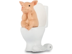 Estátua de Porquinho Miniatura, Decoração para Casa em Resina, Animal da Sorte para Jardim BRILVIBERA
