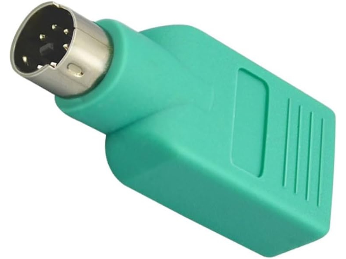 Adaptador Conversor Ps/2 Macho Verde Para Mouse E Teclado