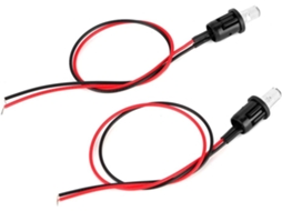 Luz De Alarme Led Para Carro, 1par De Luzes Led Falsas E Intermitentes Portáteis 12v Para Painel Carros, Barcos