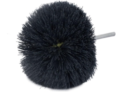 Ferramenta de Polimento com Roda Escova Nylon Abrasiva, Formato Oval e Haste Cilíndrica 6 Mm CHABERLU