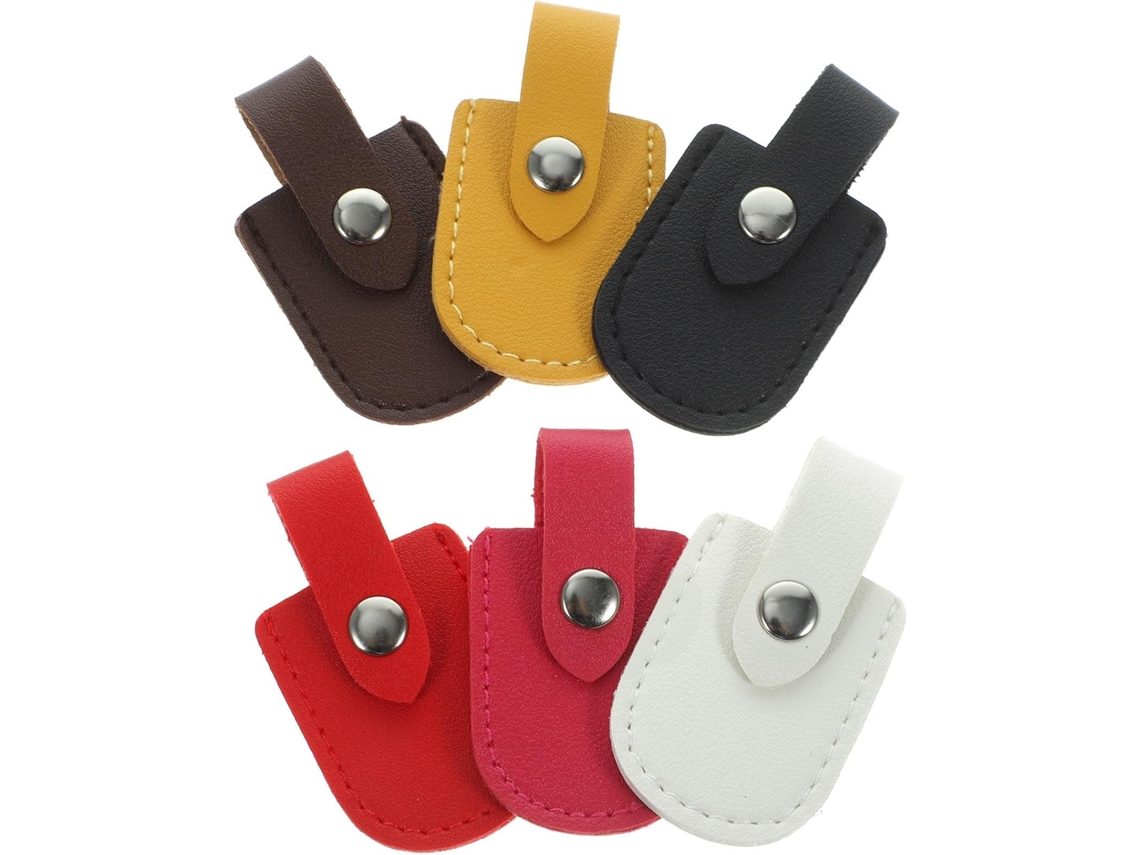 Conjunto De 6 Camadas Para Tesoura Em Couro Pu, Resistente E Elegante, Em Sortidas.