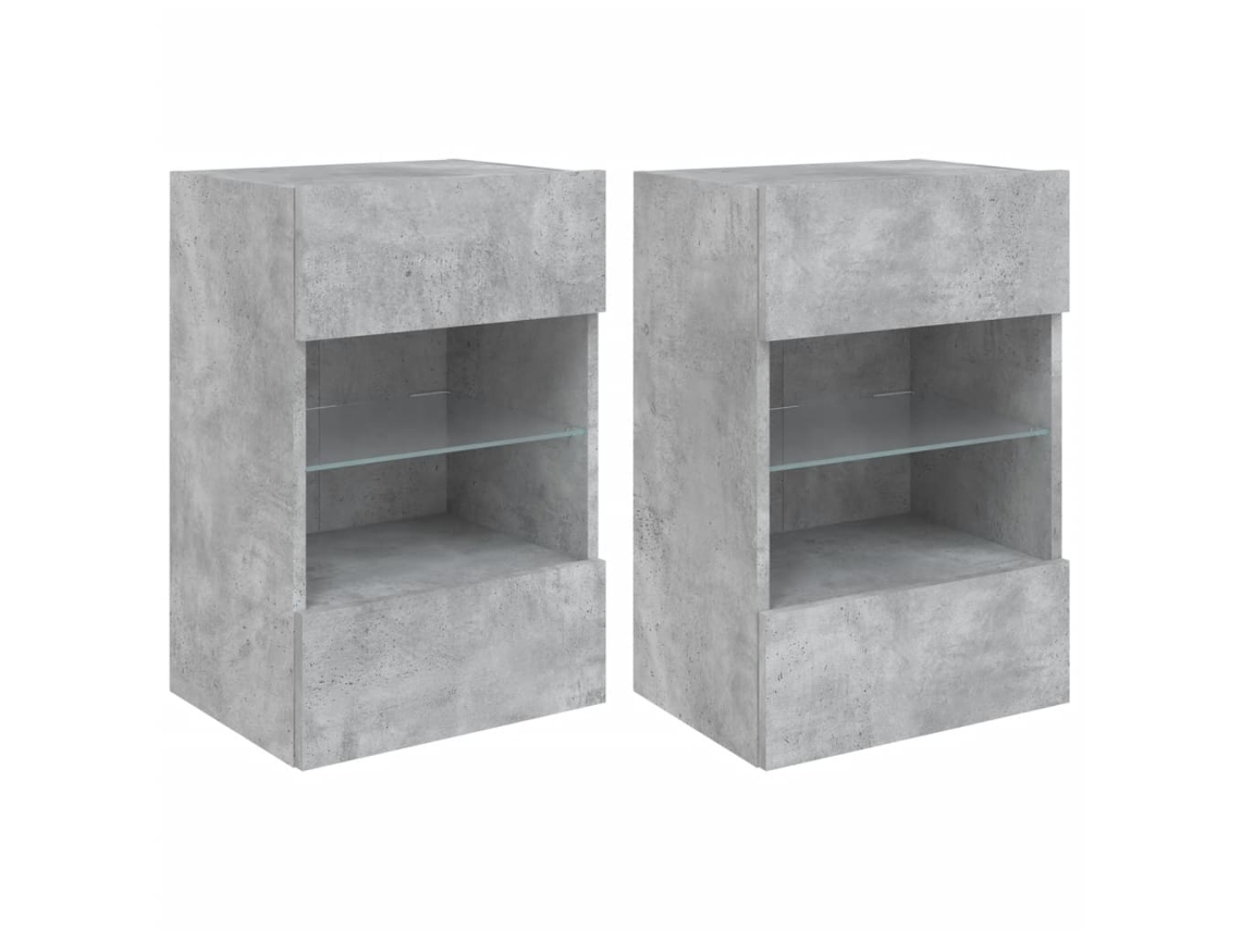 Wall Cabinet, Wall Cabinets Vidaxl Cinzeto Madeira Processada (n/a)