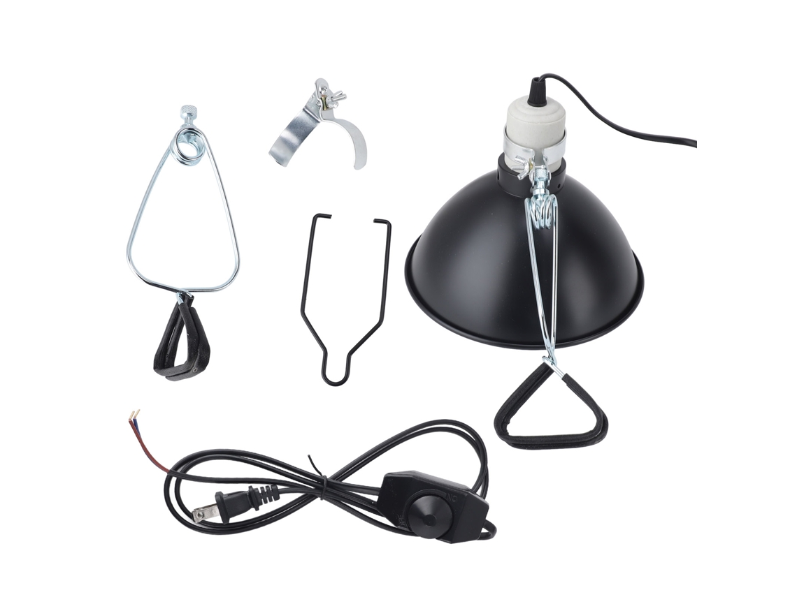 Abajur para Lâmpada de Aquecimento Réptil 300w Uva Uvb para Lagartos Tartarugas Cobras 110v Plug Us S/MARCA