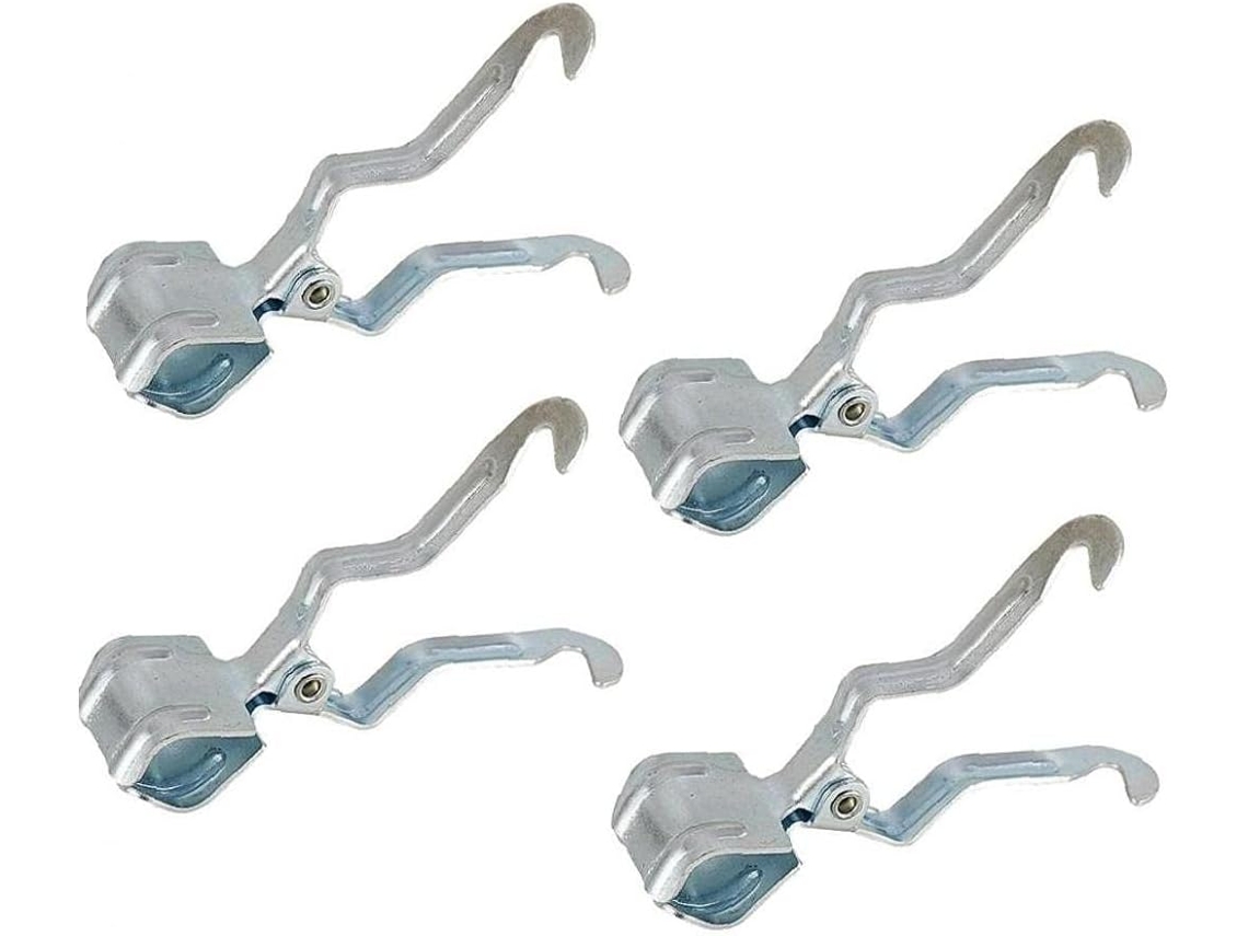 Conjunto de 4 presilhas metálicas AQUAFORGE, resistentes, para barraca