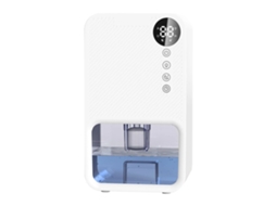 Desumidificador Zruxe Portátil 40 Oz Com Ecrã Digital E 7 Cores Led (500 Sq.ft, Branco, Desumidificador Para Casa)