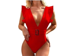2026 traje de Banho de uma Peça com Controle de Barriga, Design Estreito e Relleno, Moda para Mulher