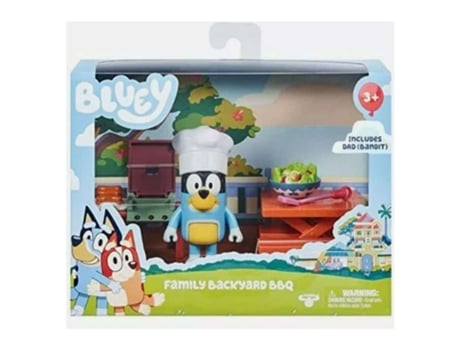 Bluey Playset Familia De Barbacoa Con Figura Bly10000 Fbb Famosavolumen