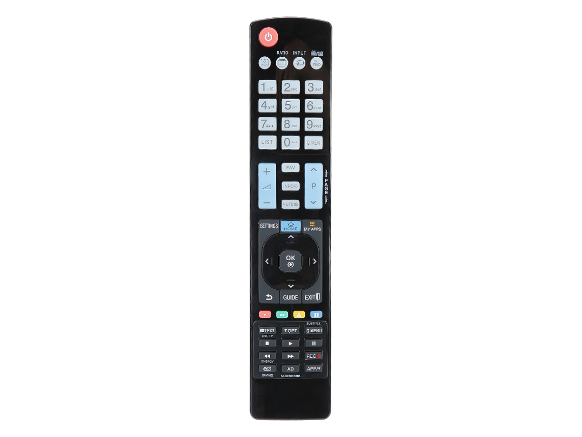 Controle Remoto Abs Resistente À Desgaste Preto Para Tv Lcd Lg Akb73615306/akb72615379/akb72914202