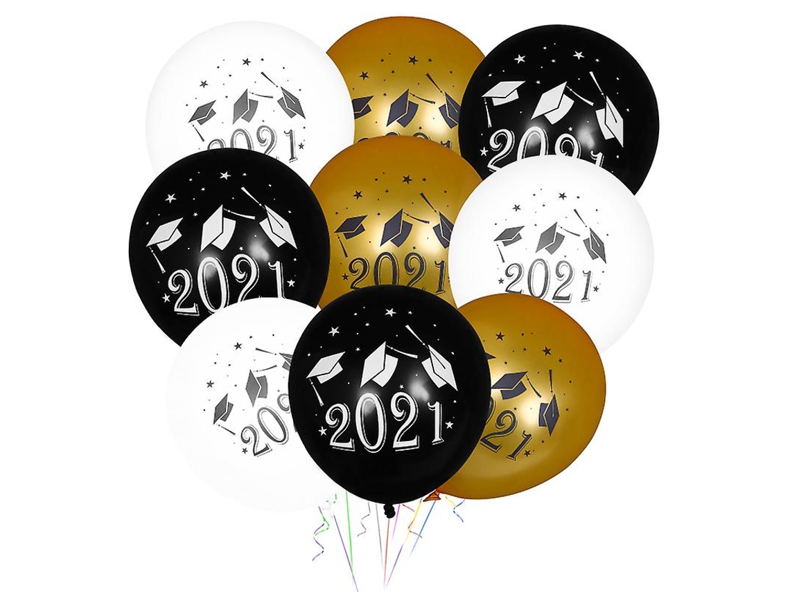 12 Unidades De Decoração De Balão De Formatura Allinless