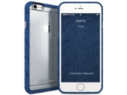 Capa iPhone 6, 6s, 7, 8 I-PAINT Ghost Jeans Azul