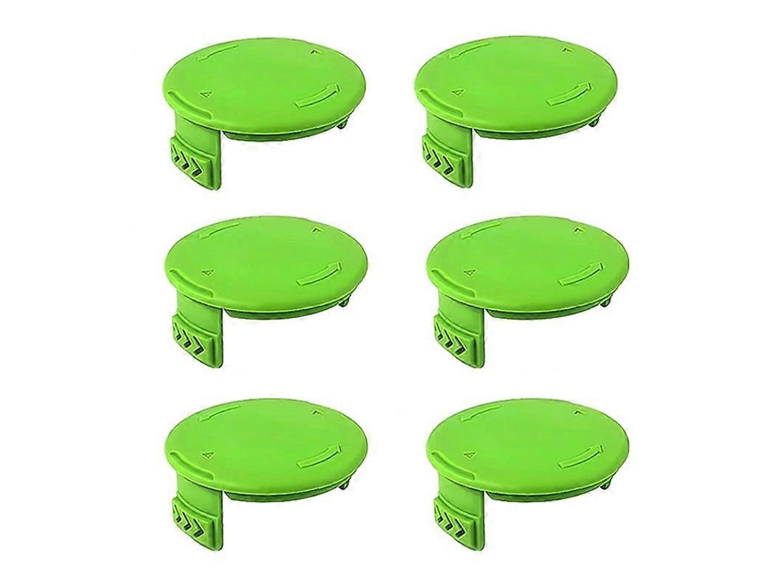 Conjunto de 6 tampas de plástico para o cilindro de corte da máquina de cortar relva Greenworks BST4000 ST40L00 2100702, peça nº 3411546A-6.
