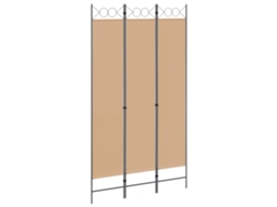 Conjunto 1 Divisor De Ambiente Vidaxl Bege Poliéster (120 X 220 Cm)
