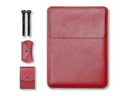 Bolsa Multifuncional Em Couro Pu Para Laptop E Mousepad Para Macbook 13/14 Estojo Elegante Para Notebook Com Espaço Extra Olysi Shop
