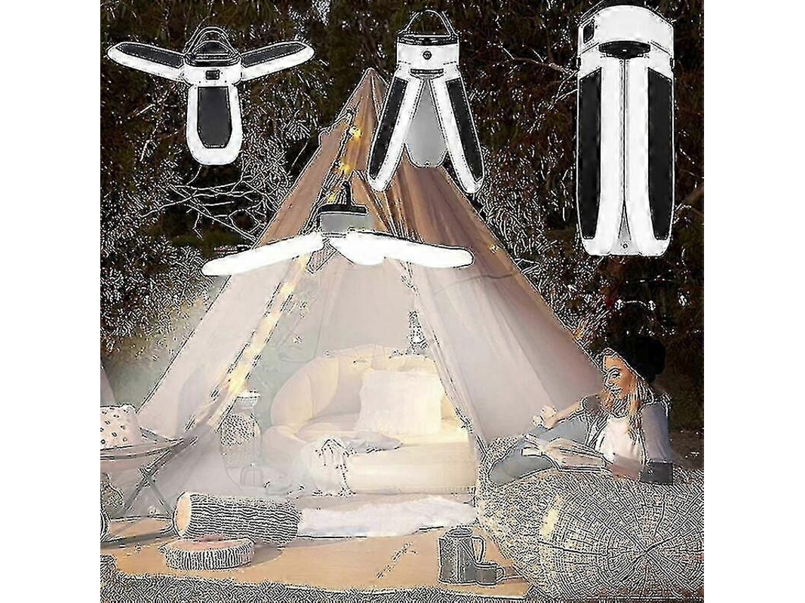 Lanterna Portátil Para Acampamento Ao Ar Livre, Luz Solar Led, Banco De Energia Recarregável Para Uso De Emergência Olysi Shop
