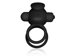 Anel Vibratório Duplo Power Clit Duo Preto LOVETOY