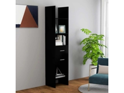Vidaxl Estante 40x35x180 Cm Contraplacado Preto