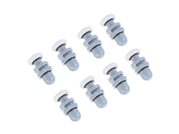Laxiscreed Polias Para Portas De Correr, Pack Com 8 Unidades, 23mm, Material Plástico Resistente