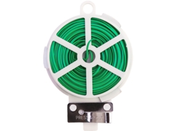 Arame de Ferro Plastificado, 100m, para Jardim, Verde. AQUAFORGE
