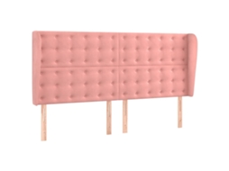 Headboard, Headboards Vidaxl Cor-de-rosa Veludo (203 X 23 X 118/128 Cm)