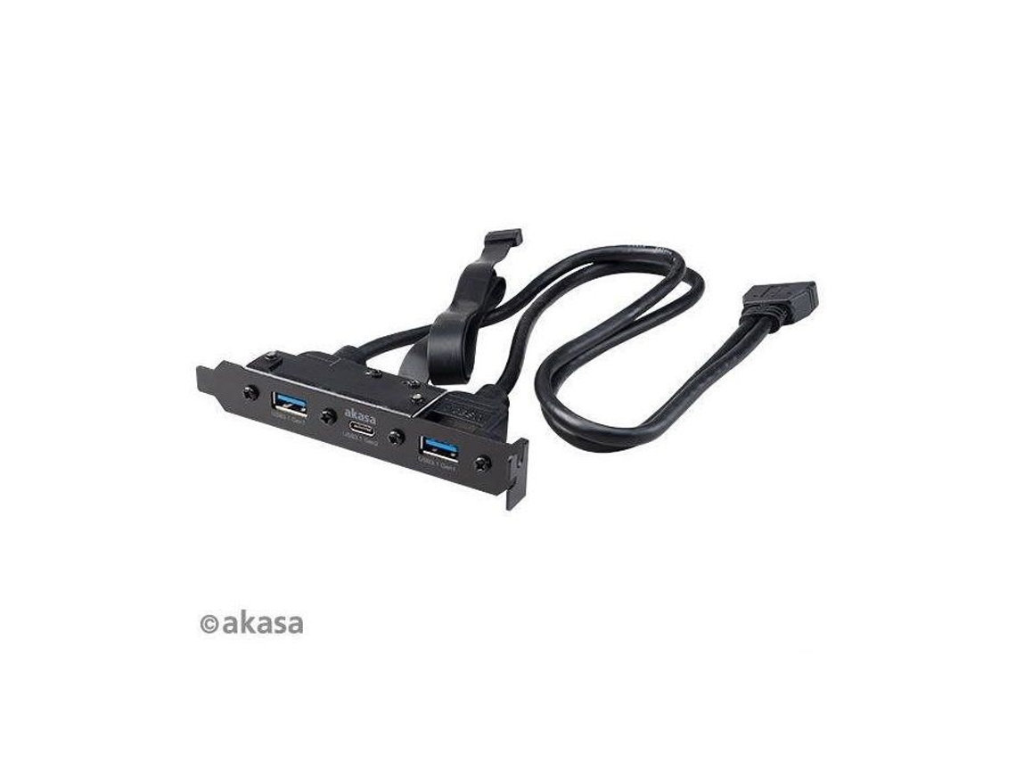 USB 3.1 Gen2 Tipo C para Pci Com Dual USB 3.1 Tipo A / Ak Cbub52 50bk Akasa