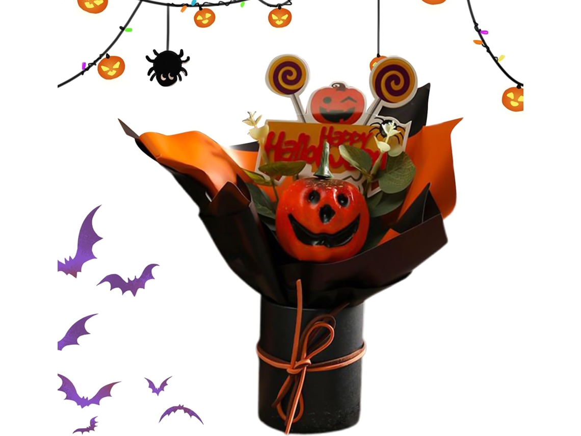 Buquê De Flores Artificiais De Halloween Resistentes Ao Desbotamento