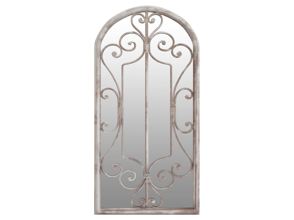 Garden Mirror, Garden Mirrors Vidaxl Creme Ferro (70 X 30 Cm)
