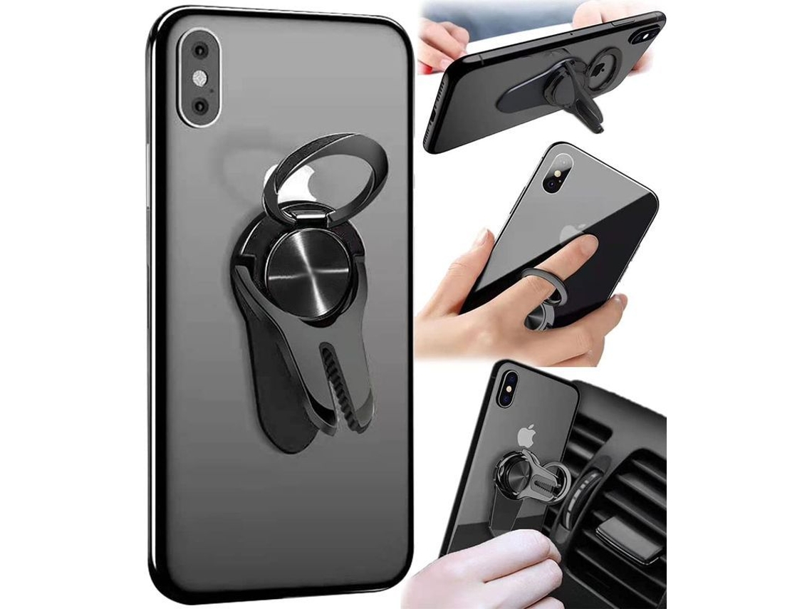 2026 suporte Anel para Celular com 2 Unidades, Suporte Universal para Carro, Apoio de Dedo para Iphone