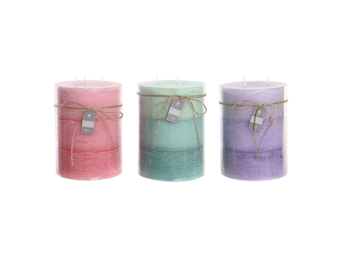 Vela DKD HOME DECOR Castanho (Cera - 14.5 x 14.5 x 20 cm)