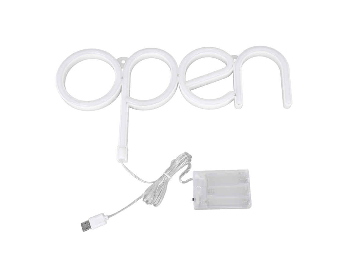 2026 cartel de Neon Abierto Brillante Led Rgb 13.8x7.3in Batería Usb Pvc Luz de Pantalla para Tiendas Fiestas Restaurantes