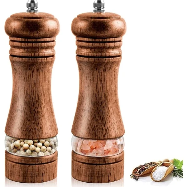 Moinho De Sal E Pimenta, Conjunto De 2 Moinho De Sal E Pimenta Madeira