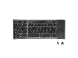 Teclado Bluetooth Dobrável Com Touchpad Nostalgia88