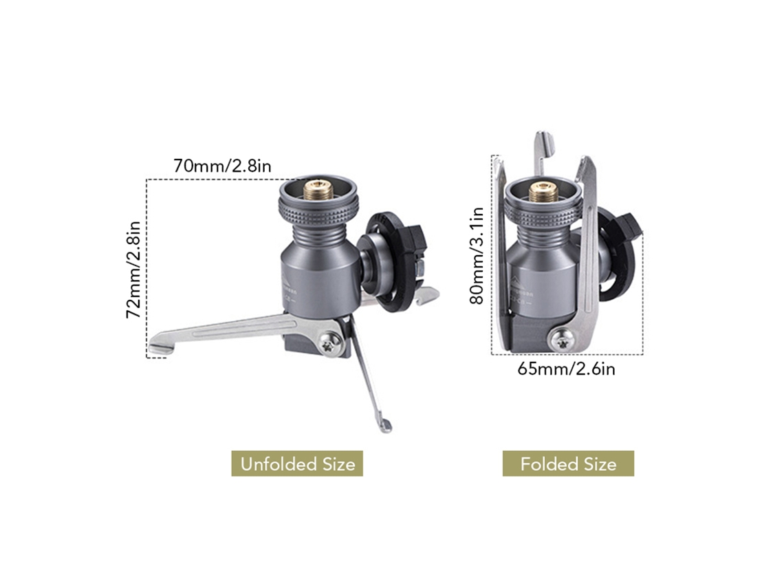 Adaptador de Canister de Butano Tripé para Fogão a Gás
